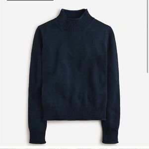 J. Crew New heritage Rollneck™ sweater* sweater size M navy